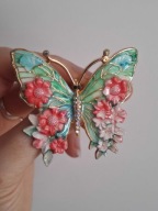 Cudna broszka motyl w stylu vintage
