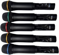 Zestaw 5x Mikrofon Bezprzewodowy DEBRA (Nadajniki) UHF karaoke