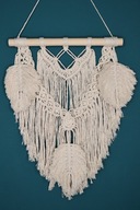Makrama wisząca dekoracja na ścianę BOHO handmade