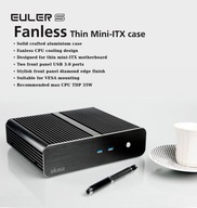 Akasa Euler i3 8100 16GB RAM 512GB SSD fanless pasywny cichy mini komputer