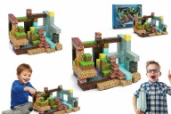 KLOCKI MAGNETYCZNE KLOCKI SZEŚCIANY 220 KLOCKÓW W TYM 2 FIGURKI GIGANTYCZNY