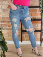 Asos jeans przecierane spodnie jeansy dziury przetarcia W28 L30 ( r. 40)