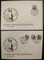 !! ZWIERZĘTA - NORWEGIA 1989 - KOPERTA FDC - STAN BDB !