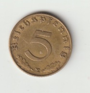 III Rzesza 5 pfennig 1938 E ladny stan