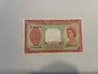 Malaje - Malezja - 10 dollars - 1953 - bardzo rzadki