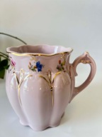 kubek różowa porcelana H&C Chodov Bohemia 250ml piękny!