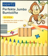 Kredki drewniane trójkątne EXPERTZ - 12 szt.