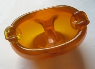 Design 1960 POPIELNICZKA : Szkło ARTYSTYCZNE Śląsk Ząbkowice Huta JULIA