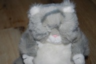 pluszak maskotka kot kotek szary śpioch Ebra