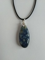 Naszyjnik rzemyk z zawieszką wisiorek kamień naturalny koral chryzantemowy