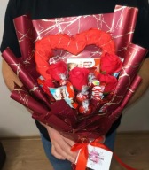 Bukiet na Walentynki - serce. Idealny na prezent, na zaręczyny