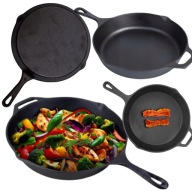 PATELNIA TRADYCYJNA HAGE 26 CM ŻELIWNA , INDUKCJA GAZ ,GŁĘBOKA WALENTYNKI