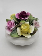 Coalport Koszyczek Kwiatowy Posy 10cm Bone China Anglia