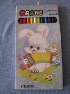 Nowe chińskie drewniane kredki lata 70 te Crane