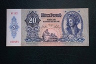Banknot Węgry 20 pengo 1941 rok stan 1- !!!
