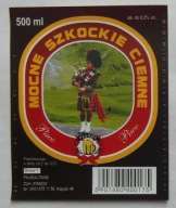 ETYKIETA PIWO SZKOCKIE BROWAR FORTUNA MIŁOSŁAW ROZLEWNIA PIANOX KOPYŚĆ