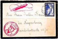 Koperta Zeppelin Amerikafahrt 1933 – Luftpost – Regensburg – 2 RM