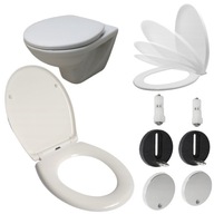 DESKA SEDESOWA WC KLOZETOWA UNIWERSALNA KOŁO WOLNOOPADAJĄCA WYPINANA BIAŁA