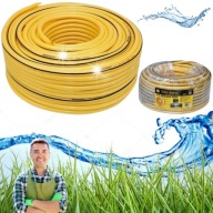 WĄŻ OGRODOWY 100M 1/2'' PVC Z WZMACNIANYM WŁÓKNEM 12MM*16MM