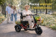 Skuter elektryczny dla seniorów i nie tylko. Funkcjonalny i prosty.