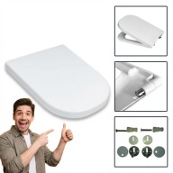 DESKA SEDESOWA WOLNOOPAD WYPINANA ANTYBAKTERYJNA DUROPLAST BIALA ROCA GAP