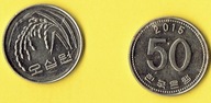 KOREA 50 WON 2015 r.