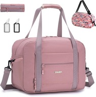 Torba podróżna 40x30x20 Sportowa Weekendowa Wodoodporna SPAHER 35L RÓŻOWA