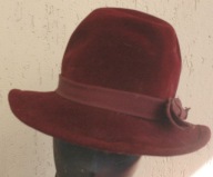 ECHTEN bordowy kapelusz R 55