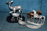 FIGURKI ZWIERZĄT Z ALUMINIUM CZASY PRL-u . GRATIS PAW