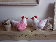 ZABAWNA KURA KWOKA DUŻA Z MATERIAŁU- DEKORACJA DOMU