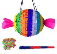 Piniata Cukierek 60*30cm. Zestaw z kijem i konfetti.