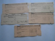 STARY BILET KOLEJOWY PARYŻ AUSTERLITZ BOURGES FRANCJA ROK 1993 sztuk 4