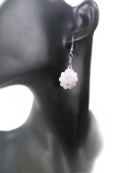 Kolczyki Srebrne Lekkie Kwiat Kwiatek Znak Stal Chirurgiczna Nierdzewna