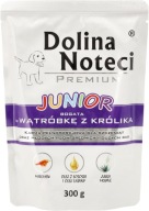 DOLINA NOTECI Premium Junior karma mokra dla psów wątróbka z królika 300 g