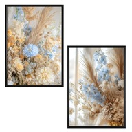 Plakat Zestaw 50x70 2szt. plakaty, postery,BOHO, MINIMALIZM, KWIATY