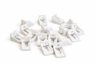 12x Uchwyt/mocowanie do zwijacza rolety zewnętrznej - biały - 3DSN