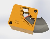 Pipefitter Uchwyt do cięcia kolanek ø60.3 R51