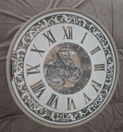 Zegar ścienny złoty klasyczny duży czarno złoty z Art-Pol 60x60x9