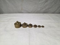 Zestaw odważników mosiężnych 5-200g