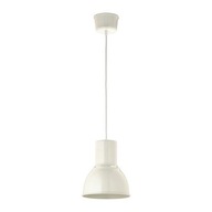 Lampa wisząca IKEA HEKTAR, 22cm, biała, E27