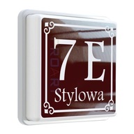 LED PODŚWIETLANY numer na dom czujnik zmierzchu L