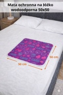 Podkład na łóżko Mata 2szt Wodoodporna Podłoga Narzuta Ochronna 50x50