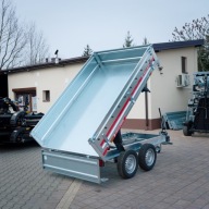 Przyczepa TEMARED Tipper Pompa manualna 2515 2 Osie Kiper DMC 0.75T 253x164