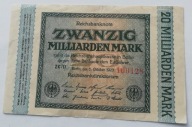 banknot 20 miliard marek 1923