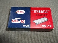 ZSZYWKI JIN BAiLI No.10 Reech staples - 1000 sztuk ( bardzo stare PRL )