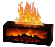 NAWILŻACZ POWIETRZA PŁOMIEŃ KOMINKA LED 7 KOLORÓW AROMATERAPIA PILOT 150ML