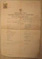 ŚWIADECTWO - PUBLICZNEJ ŚREDNIEJ SZKOŁY ZAWODOWEJ - Biała Podlaska 1949