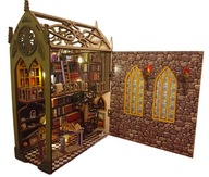 BOOK NOOK LED MINIATUROWY DOMEK PUZZLE 3D DIY MAGICZNY ŚWIAT