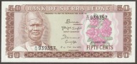Sierra Leone 50 centów 1984 - stan bankowy UNC