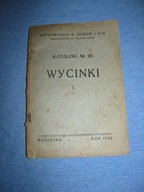 Antykwariat Fiszler i Syn Warszawa 1934 Wycinki Katalog nr.26
